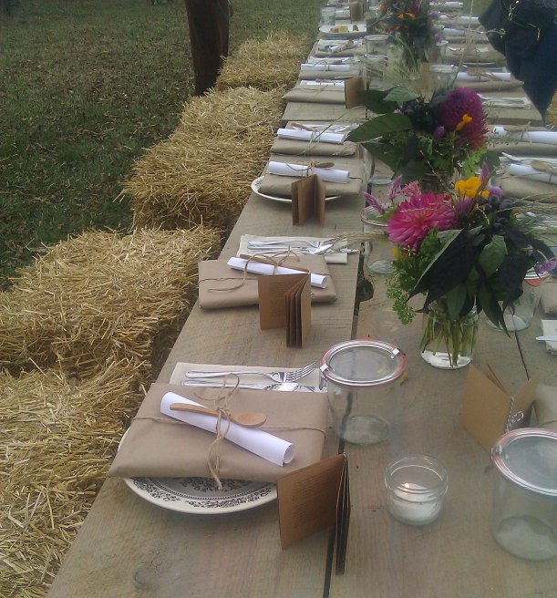 Kinfolk event dinner table